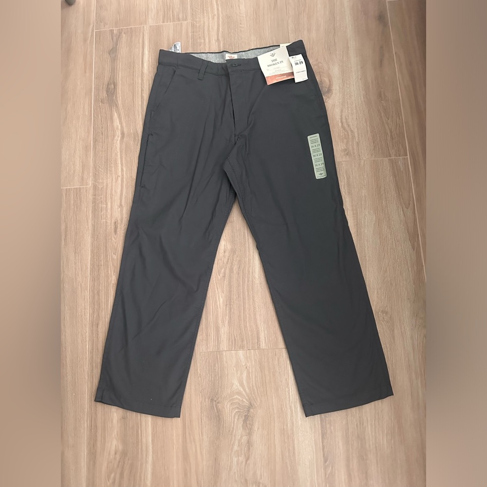 DOCKERS MEANS DRESS PANTS DARK GREY